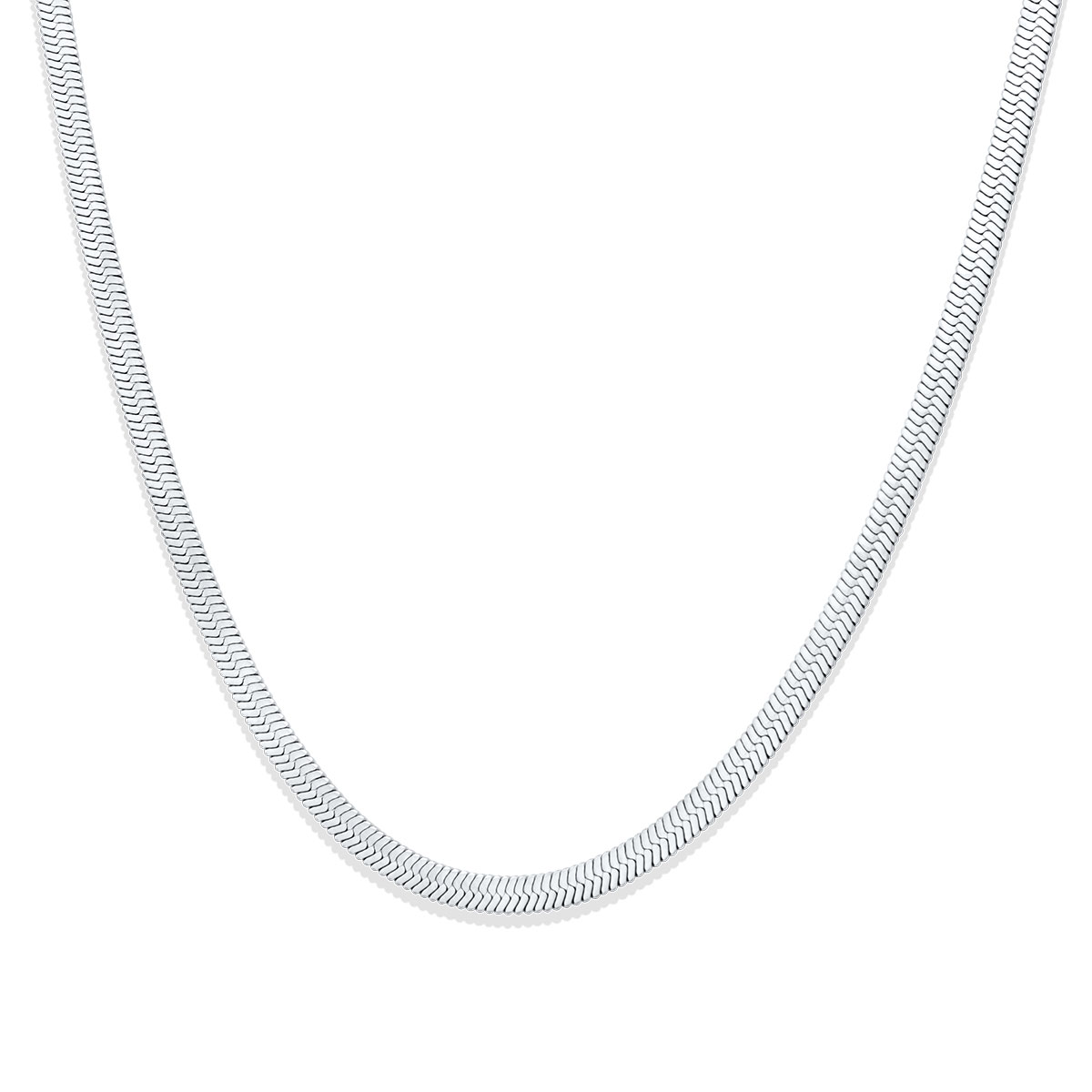 Malibu Chain Silver 4MM Αλυσίδα λαιμού από ανοξείδωτο ατσάλι 316L